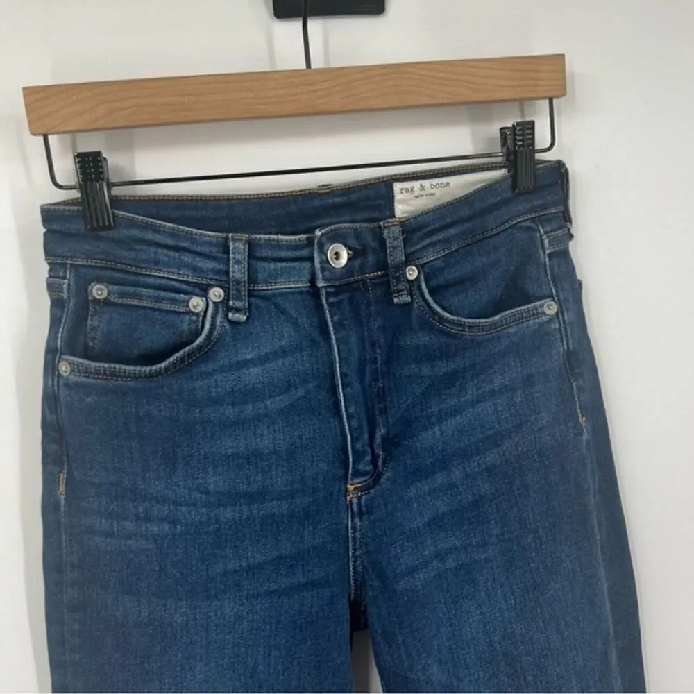 RAG & BONE Womens Nina High Rise Skinny Jeans‎ Jasper Blue Size 27